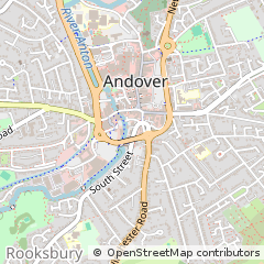 Map of Andover, Hampshire