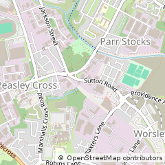Map of ST Helens, Merseyside