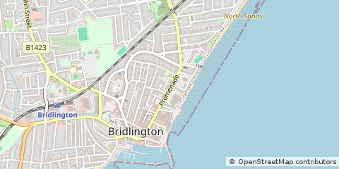 Map of Bridlington, East Riding of Yorkshire