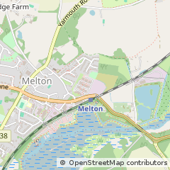 Map of Woodbridge, Suffolk