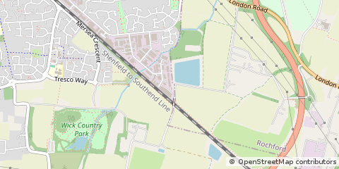 Map of Wickford, Essex