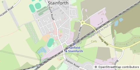 Map of Doncaster, South Yorkshire