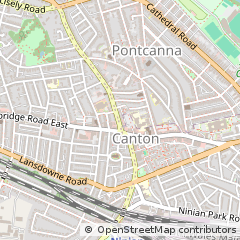Map of Cardiff