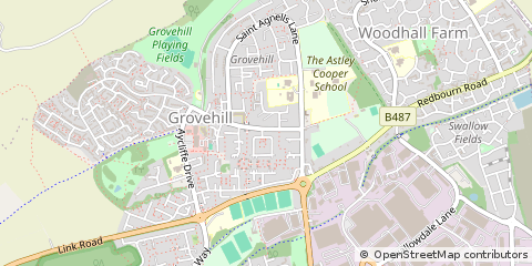 Map of Hemel Hempstead, Hertfordshire