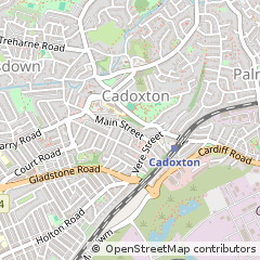Map of Barry, Vale of Glamorgan
