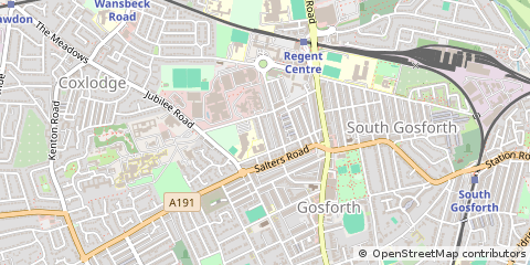Map of Newcastle Upon Tyne
