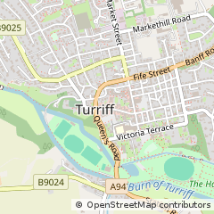 Map of Turriff, Aberdeenshire