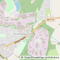 Map of Chesterfield, Derbyshire