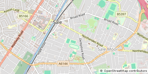 Map of Sale, Cheshire