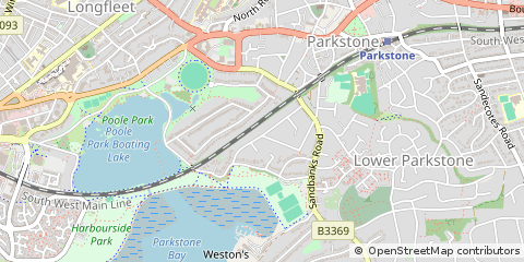 Map of Poole, Dorset