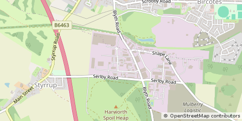 Map of Doncaster, South Yorkshire