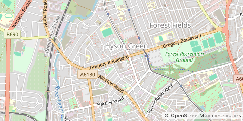 Map of Nottingham