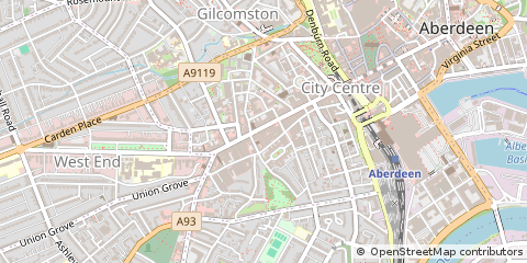 Map of Aberdeen