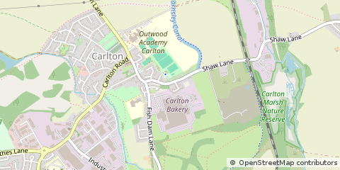 Map of Barnsley, South Yorkshire