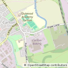 Map of Barnsley, South Yorkshire
