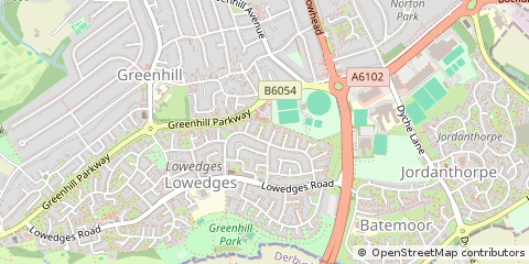 Map of Sheffield