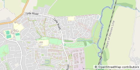 Map of Yeovil, Somerset
