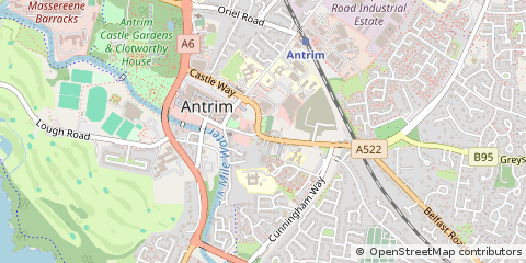 Map of Antrim, Co Antrim
