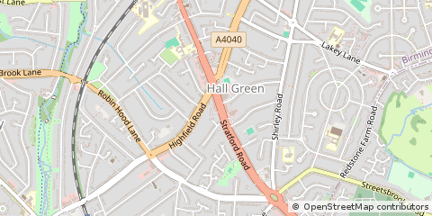 Map of Birmingham, West Midlands