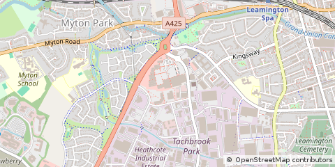 Map of Leamington SPA, Warwickshire