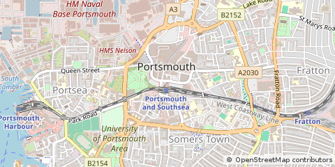 Map of Portsmouth, Hampshire