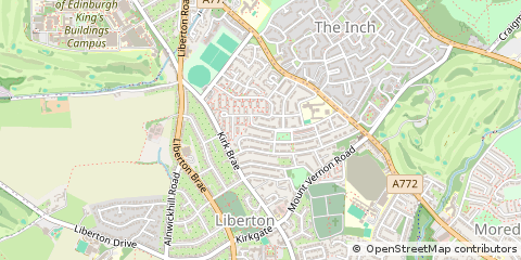 Map of Edinburgh, Midlothian