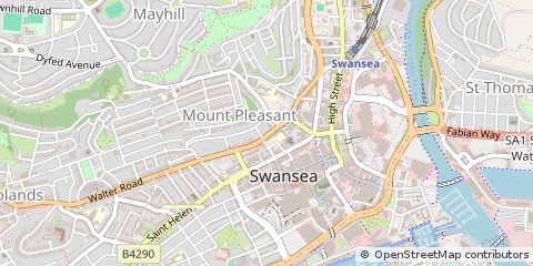 Map of Swansea