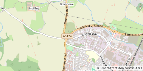 Map of Shrewsbury, Shropshire