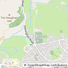 Map of Carmarthen, Carmarthenshire