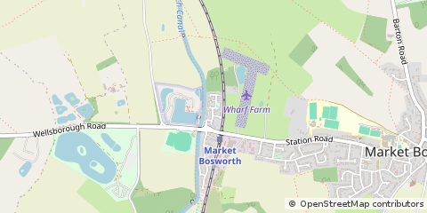 Map of Nuneaton, Warwickshire