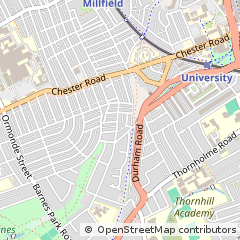 Map of Sunderland