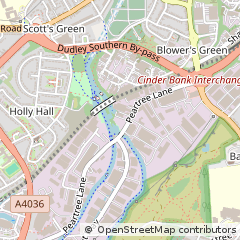 Map of Dudley, West Midlands