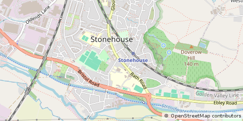 Map of Stonehouse, Gloucestershire