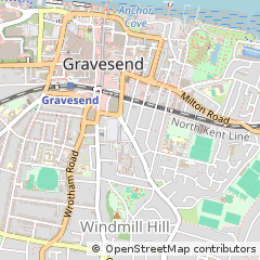Map of Gravesend