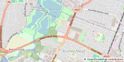 Map of Leicester