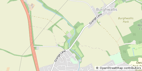 Map of Skellow, NR Donaster S.yorks