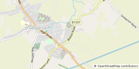 Map of Spalding, Lincolnshire