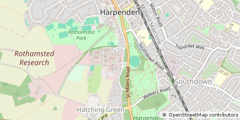 Map of West Common, Harpenden
