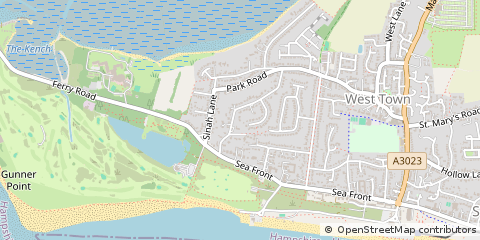 Map of Hayling Island, Hampshire