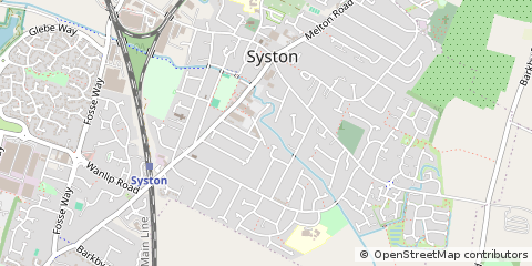 Map of Syston, Leicester