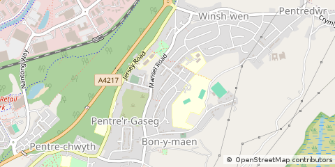 Map of Swansea