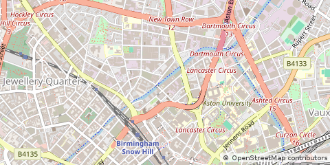 Map of Birmingham, West Midlands