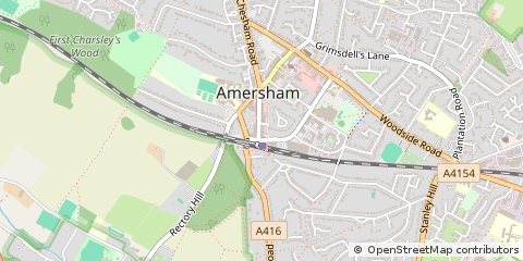 Map of Amersham, Bucks