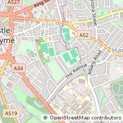 Map of Newcastle, Staffordshire