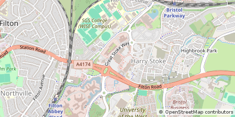 Map of East Filton, Bristol