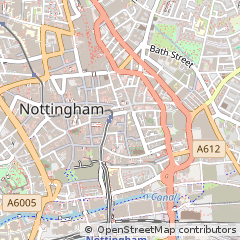 Map of Nottingham, Nottinghamshire