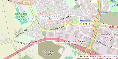 Map of Skelmersdale