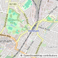 Map of Horsham