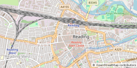 Map of Reading, Berks