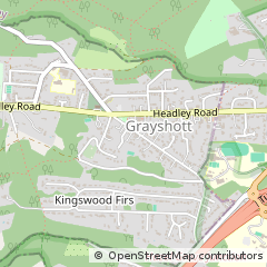 Map of Hindhead, Surrey